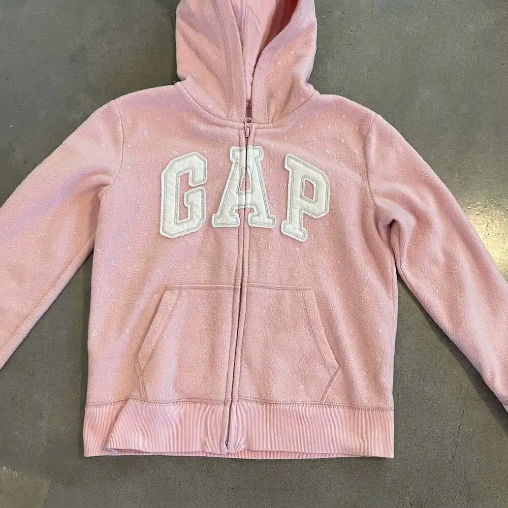 Gap kids pink full zip sweater hoodie jacket girls size 10